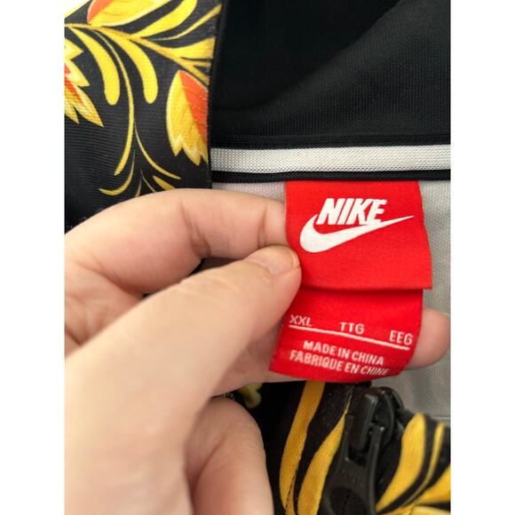 Nike Black N98 Floral Tribute Soccer Khokhloma Russian Brazil Zip Up Jacket - Picture 4 of 6